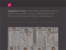 Tablet Screenshot of magdalenanovias.es